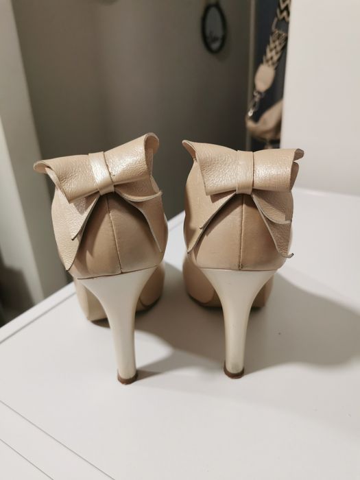 PANTOFI piele cu platforma