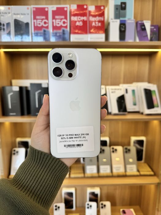 Iphone 16 pro max e sim 256 gb 92%