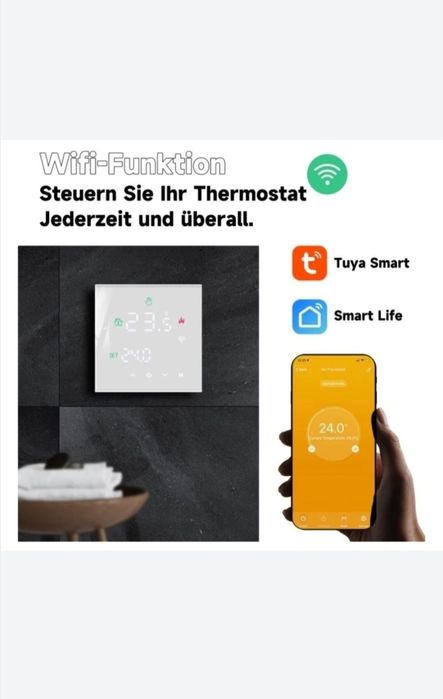 Termostat centrala/încălzire în pardoseală

Beok, Wifi, Tuya