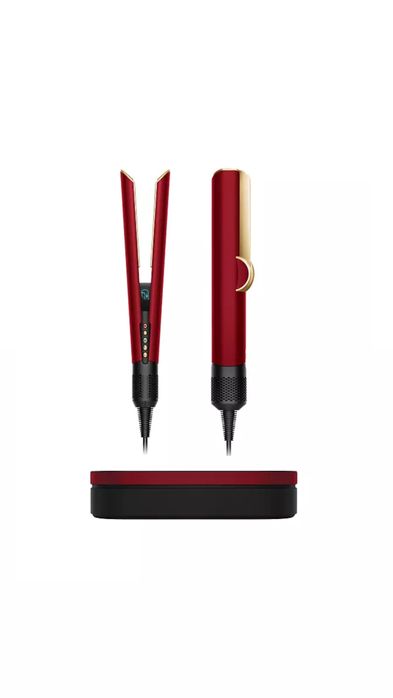 Фен-выпрямитель Dyson Airstrait HT01 Red Velvet and Gold.