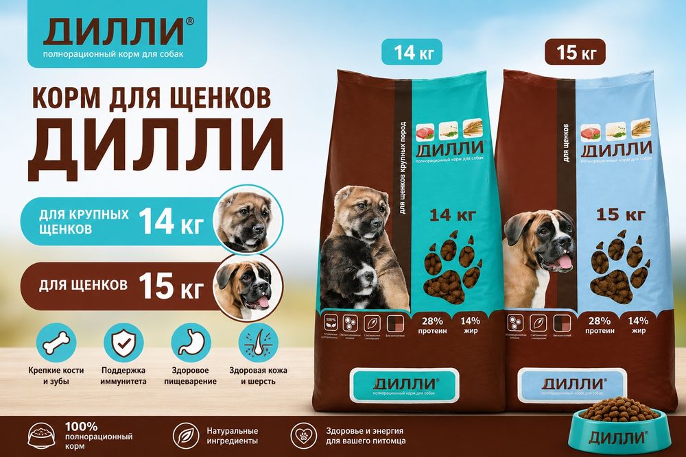 Корм ДИЛЛИ для щенков