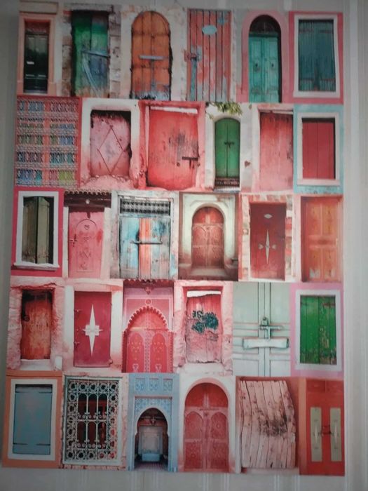 Голямо пано 80 см х 60 см Марокански врати