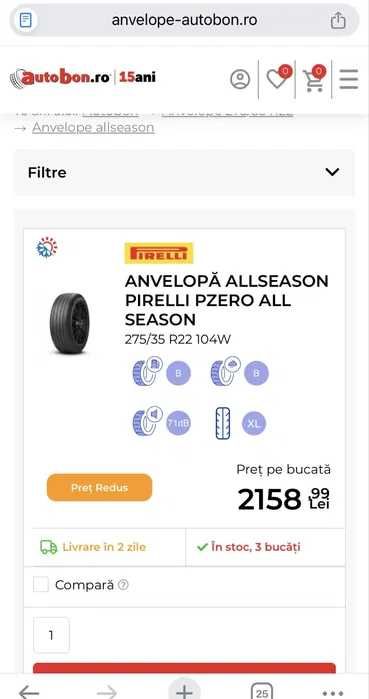 Vand Anvelope Noi Pirelli Scorpion Nco M+S 275/40 si 315/35 R22