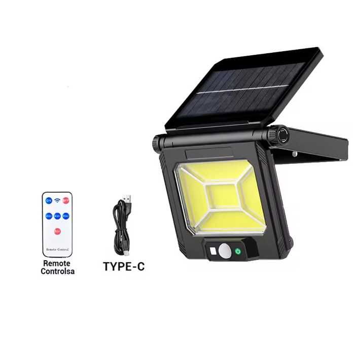Соларен LED прожектор 50W с дистанционно