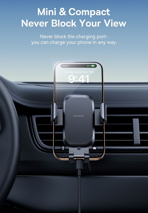 Baseus Metal Age Go стойка за телефон за автомобил