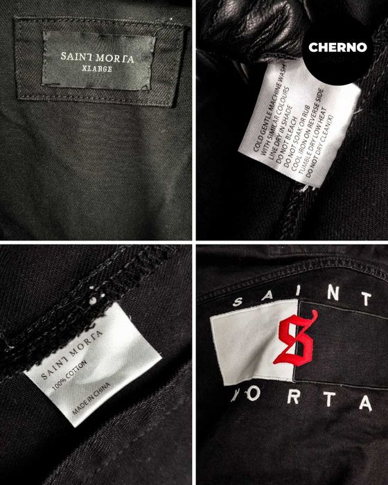 Мъжко черно дънково • деним яке SAINT MORTA Denim Jacket – размер L