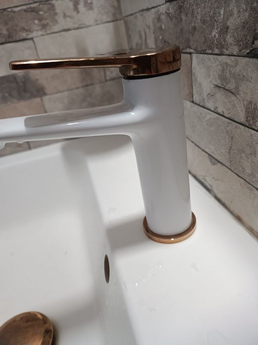 Robinet baie ceramica cu bronz