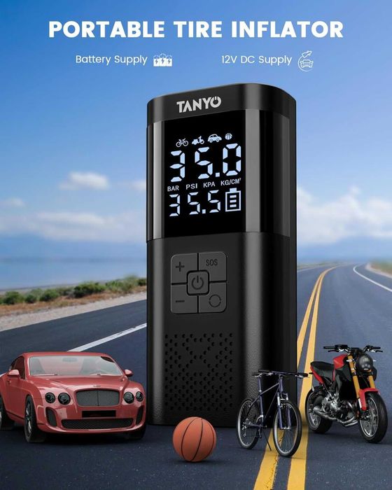 Електрическа въздушна помпа TANYO с  LED светлина