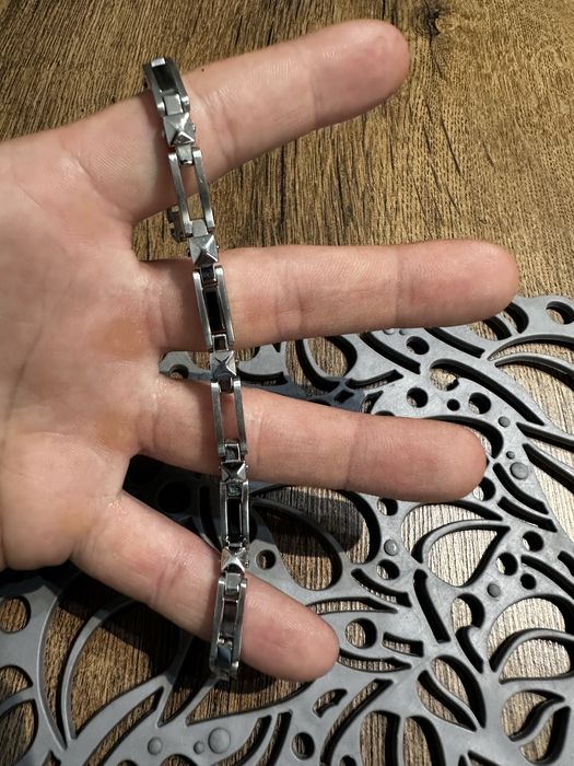 Bratara barbati Morellato Italia Diamante CZ negre