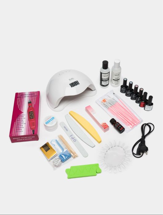 Набор для маникюра и наращивания ногтей