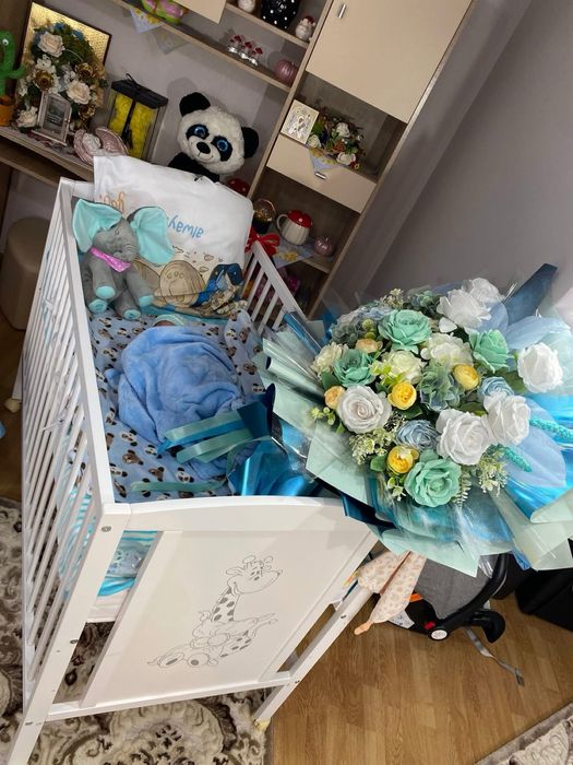 Pătuț+Saltea  pentru bebe, nou