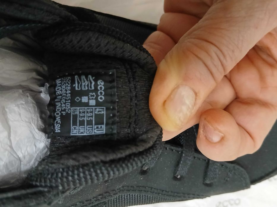 Обувки Ecco, нови, естествена кожа, 43 номер