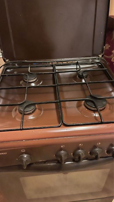 Газовая плита(коричневая)