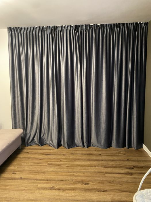 Draperii catifea blackout *gri antracit*