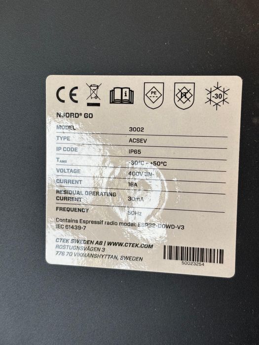 Vand icarcator ctek pentru masina electrica