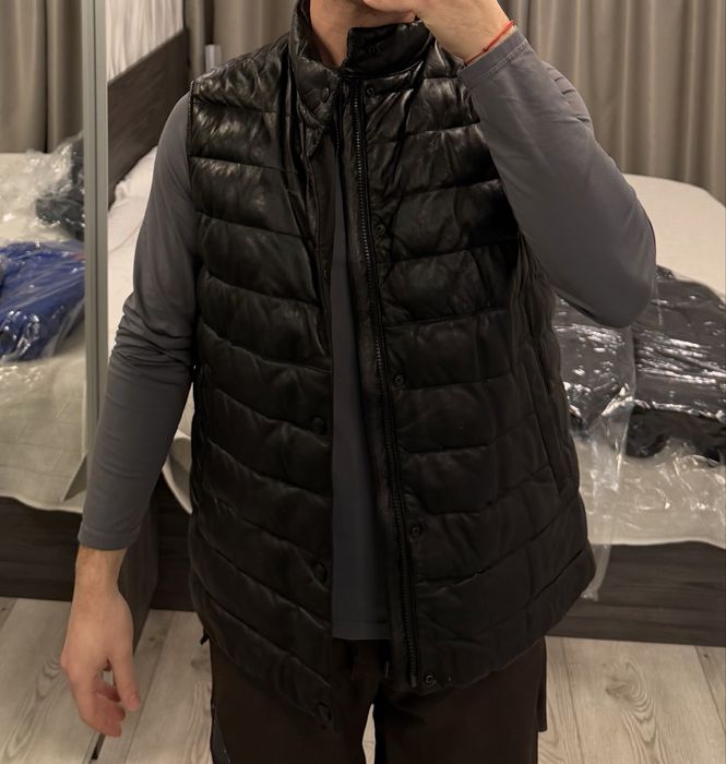 Мъжко кожено елече Massimo Dutti – естествена кожа