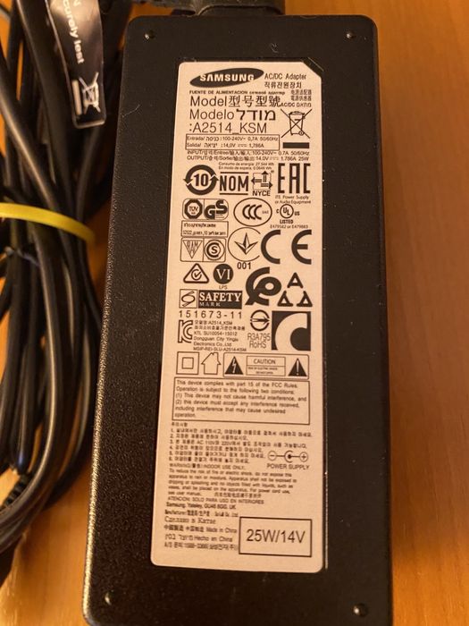 Incarcator laptop original Samsung 14V/25W model A2514