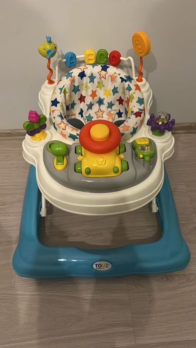 Бебешка проходилка Caretero Toyz - Stepp, Light Blue