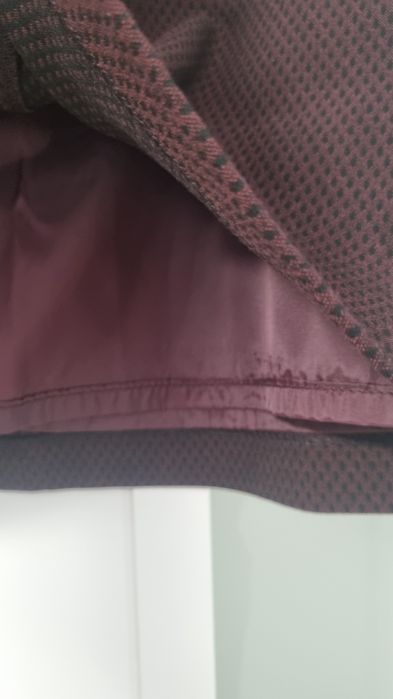 Fusta scurta stofa 44 burgundy
