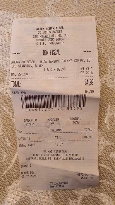 Husa Samsung Galaxy S20 / S20 5G - Protective standing cover