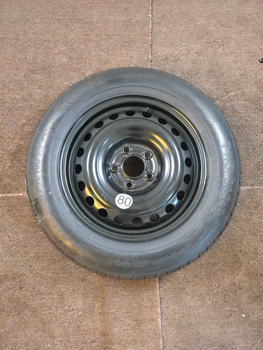 Roata Rezerva MICA SLIM - 145/90/16 - 5x114.3 - OEM Renault Kaleos Arkana Espace Kadjar / Dacia Duster Bigster / Nissan X-Trail NOUA