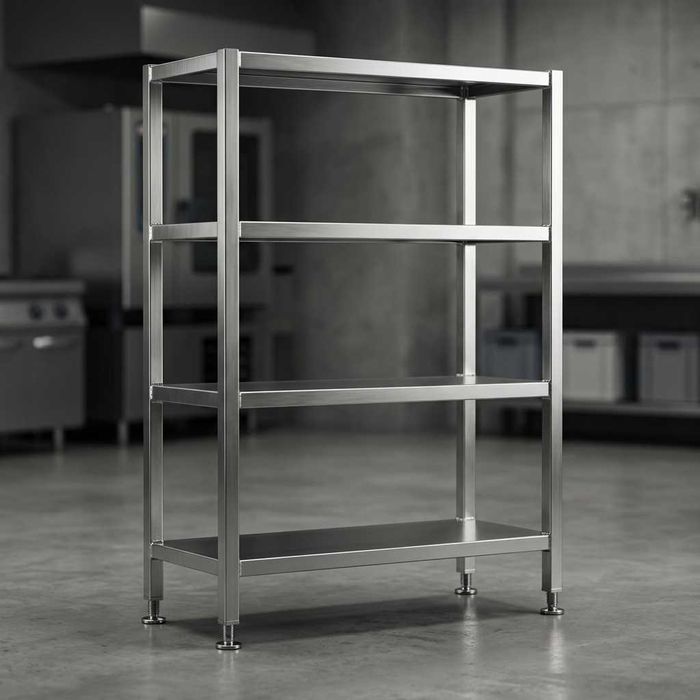 Nerjaveyka stellaj 4 qavatli / Стеллаж Нержавейка (1100х450)