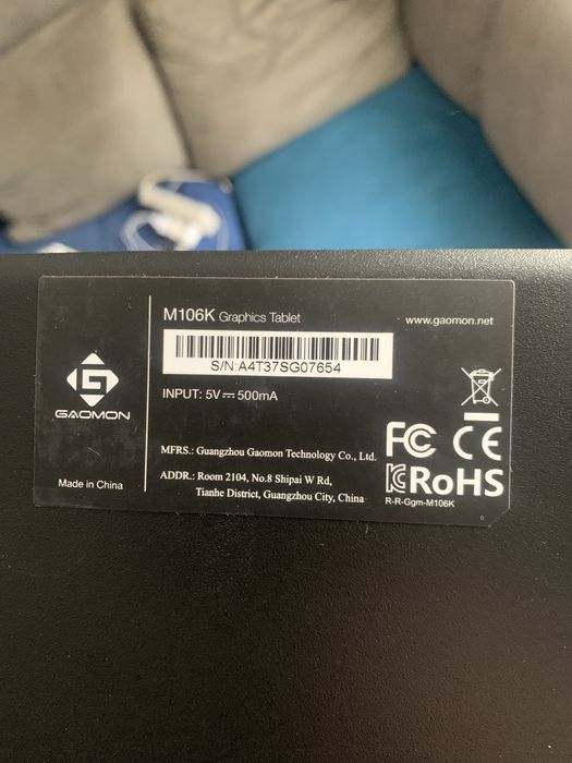 Tableta grafica Gaomon M106k