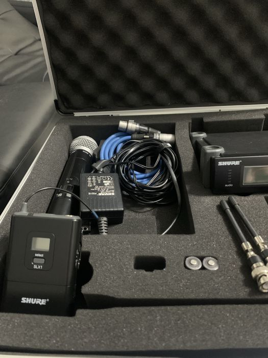 ORIGINAL - Shure SLX24, Bodypack SLX14 lavaliera instrument