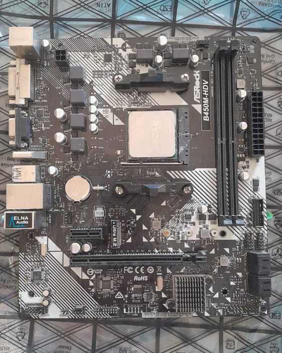 Продам материнку б450 hdv as rock Ам4