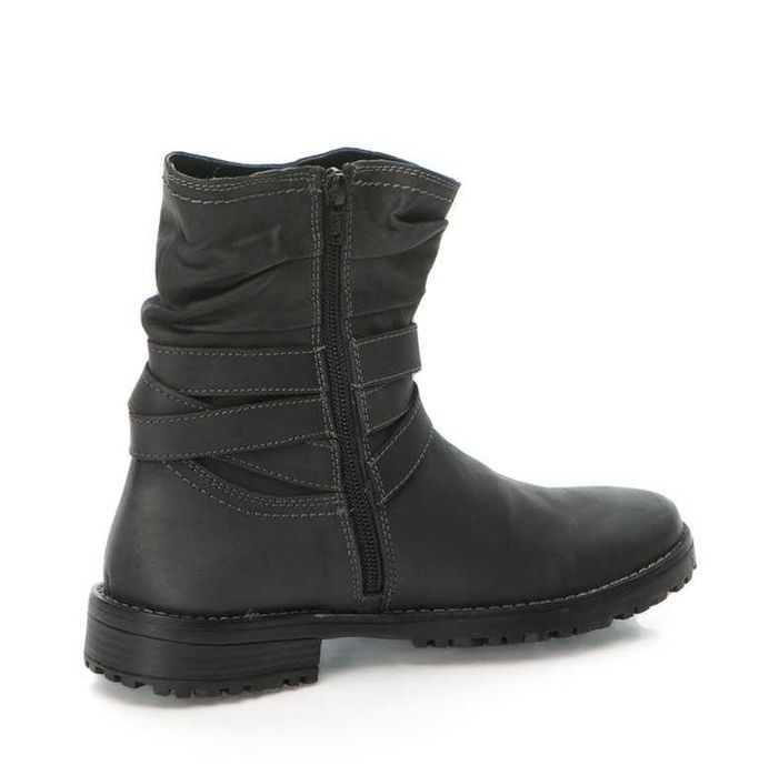 HUSH PUPPIES № 37/38 – Дамски черни боти от естествена кожа нови кутия