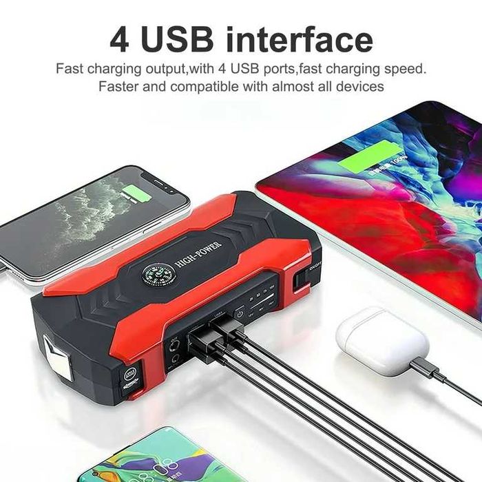 Стартерно устройство starter подаване ток бустер PowerBank