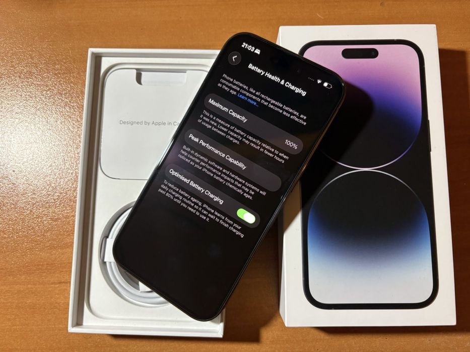 iPhone 14 Pro 128GB Deep Purple перфектен