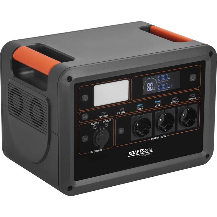 Statie de alimentare portabila, lanterna incorporata, 230V, 1152Wh /