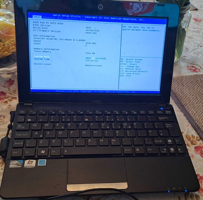 Notebook 512 mb ram