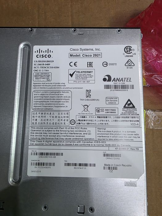 Маршрутизатор Cisco CISCO2921-V/K9