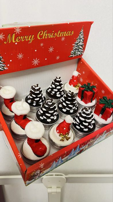 Набор мини свечей Merry Christmas