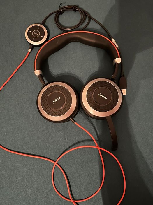 Casti Jabra Evolve 80 UC, ANC ,telecomanda pe fir, USB