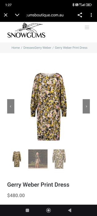 Gerry Weber сатенена рокля