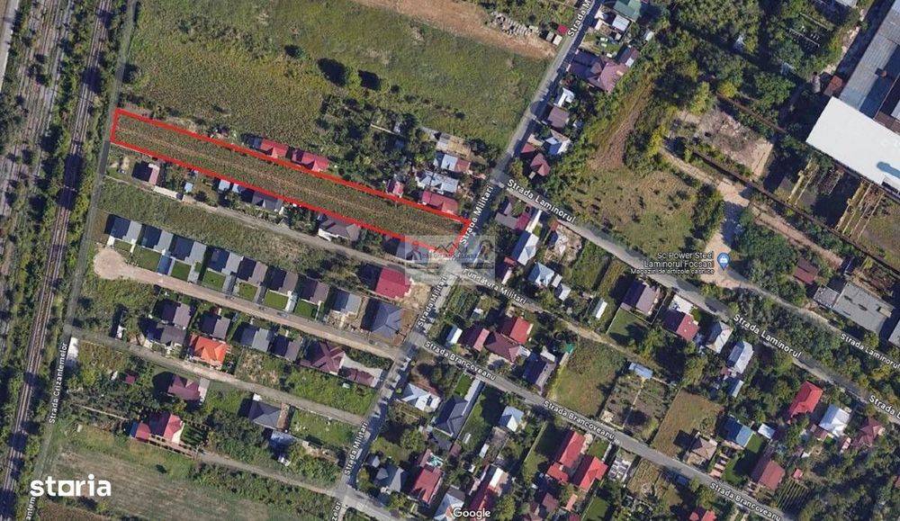 Teren intravilan / 3.712 mp / Str. Militari – Focșani