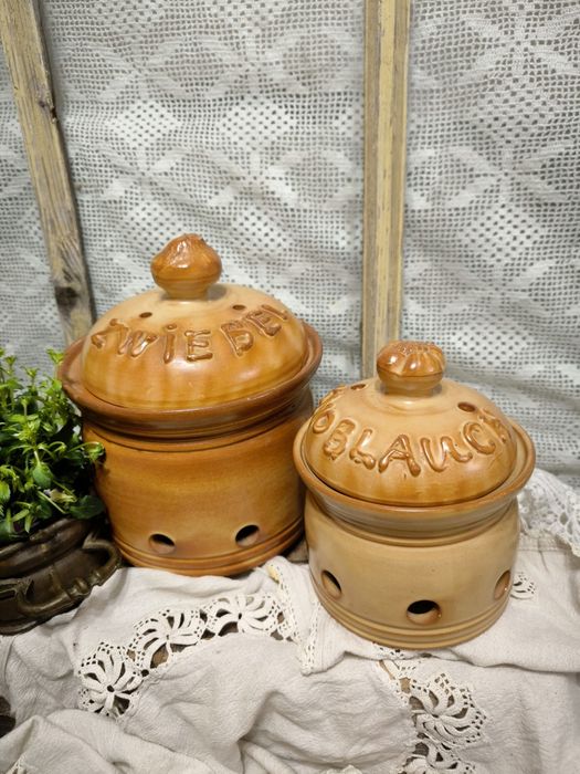 Керамични съдове за лук и чесън