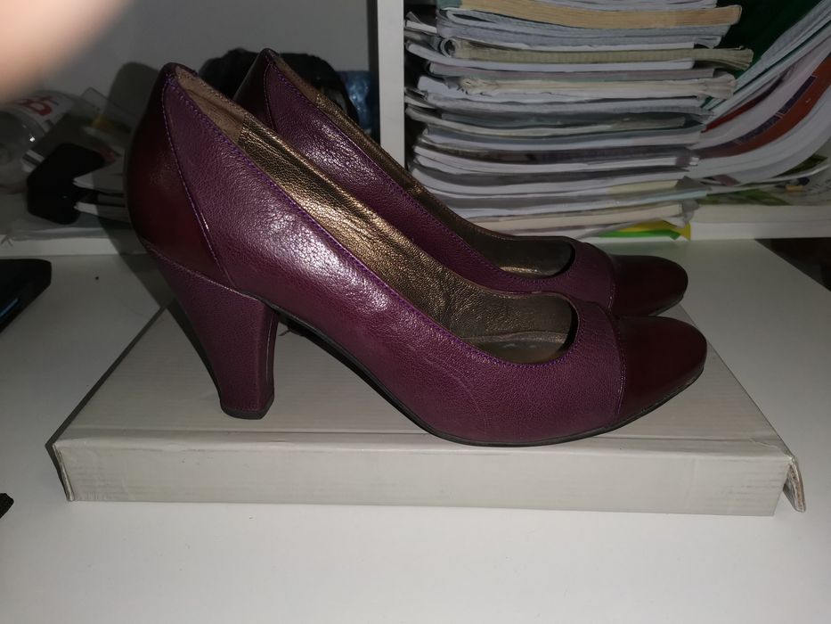 Pantofi din piele naturala mar 36