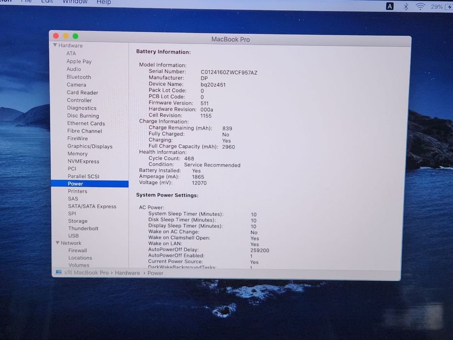 Macbook pro 2012
Ram 16 gb 
Xotirasi 512 gb
Touch bar funksiyasi ish