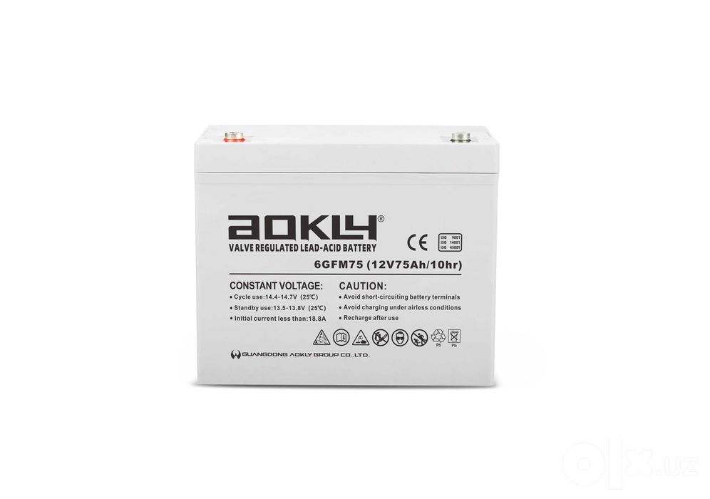AOKLY вattery 6-GFM-75 (75AH/12V) аккумуляторная батарея