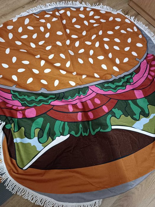 Кръгла плажна хавлия,кърпа нова микрофибъра