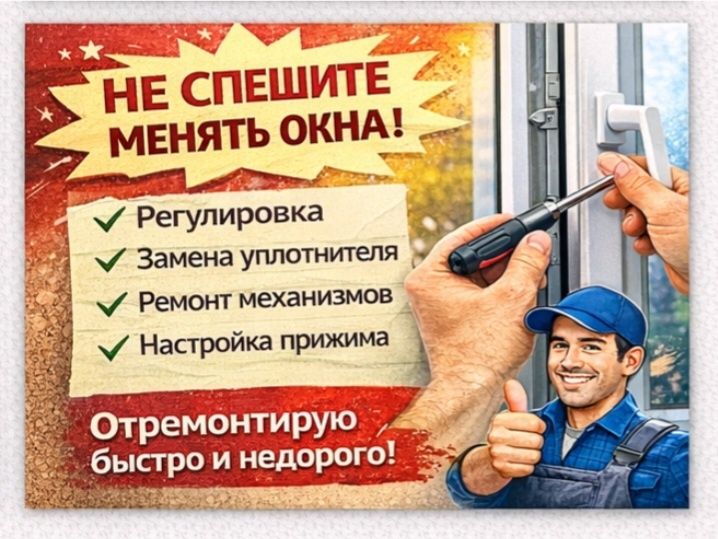 Ремонт пластиковых окон.