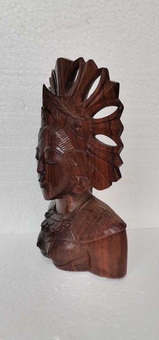 statueta unicat sculptura lemn abanos arta veche,antichitati,figurine