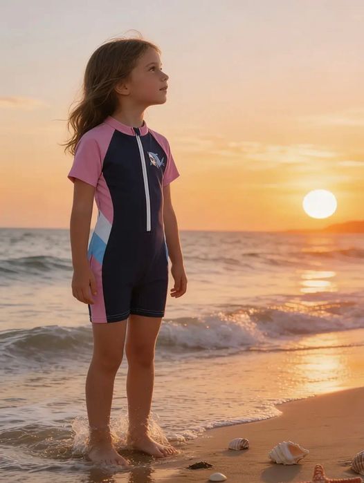 Costum de baie pentru fetiță 9-10 ani. Înălțime 140 cm.