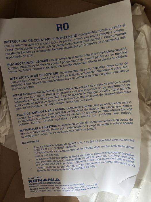 papuci medicinali nr 39