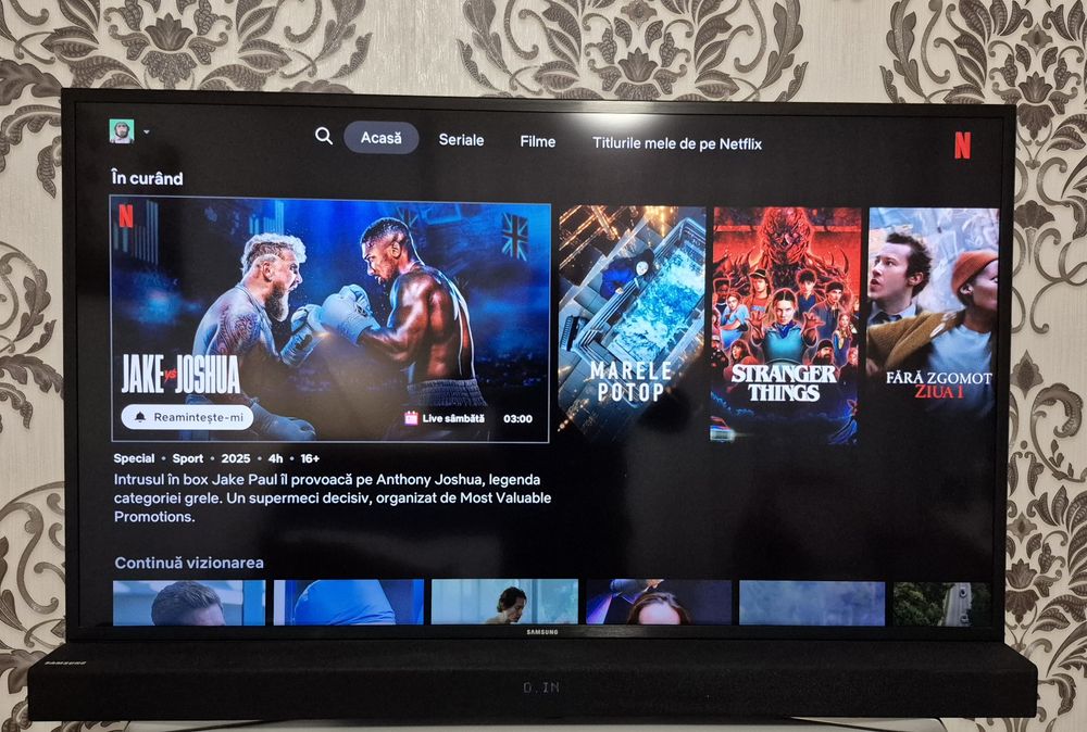 Televizor Samsung 108 cm UHD + Soundbar LG  2.1