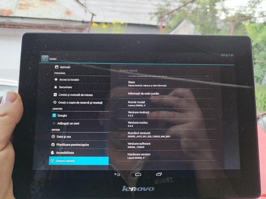 Tableta Lenovo (100 lei)